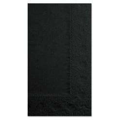Hoffmaster 180513 Dinner Napkins, 2-Ply, 15 X 17, Black, 1000/Carton