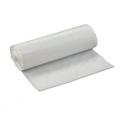 Inteplast Group S334017N High Density 33 Gallon 17 Microns 33 In. X 40 In. Interleaved Commercial Can Liners - Clear (250/Carton)