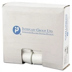Inteplast Group WSL2433LTN 24 In. X 33 In. 16 Gal. 0.35 Mil, Low-Density Commercial Can Liners - Clear (1000/Carton)