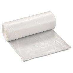 Inteplast Group WSL2424LTN Low-Density Can Liner, 24 X 24, 10gal, .35mil, Clear (50/Roll, 20 Rolls/Carton)