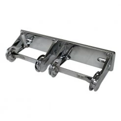 Impact IMP 2501 12.3 In. X 4.25 In. X 2.7 In. Double Roll Toilet Tissue Dispenser - Chrome (1-Dozen)