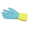 Impact IMP 8433L Pro-Guard Heavy Weight Flock Lined Neoprene/Latex Gloves - Large, Blue/Yellow (1-Dozen)