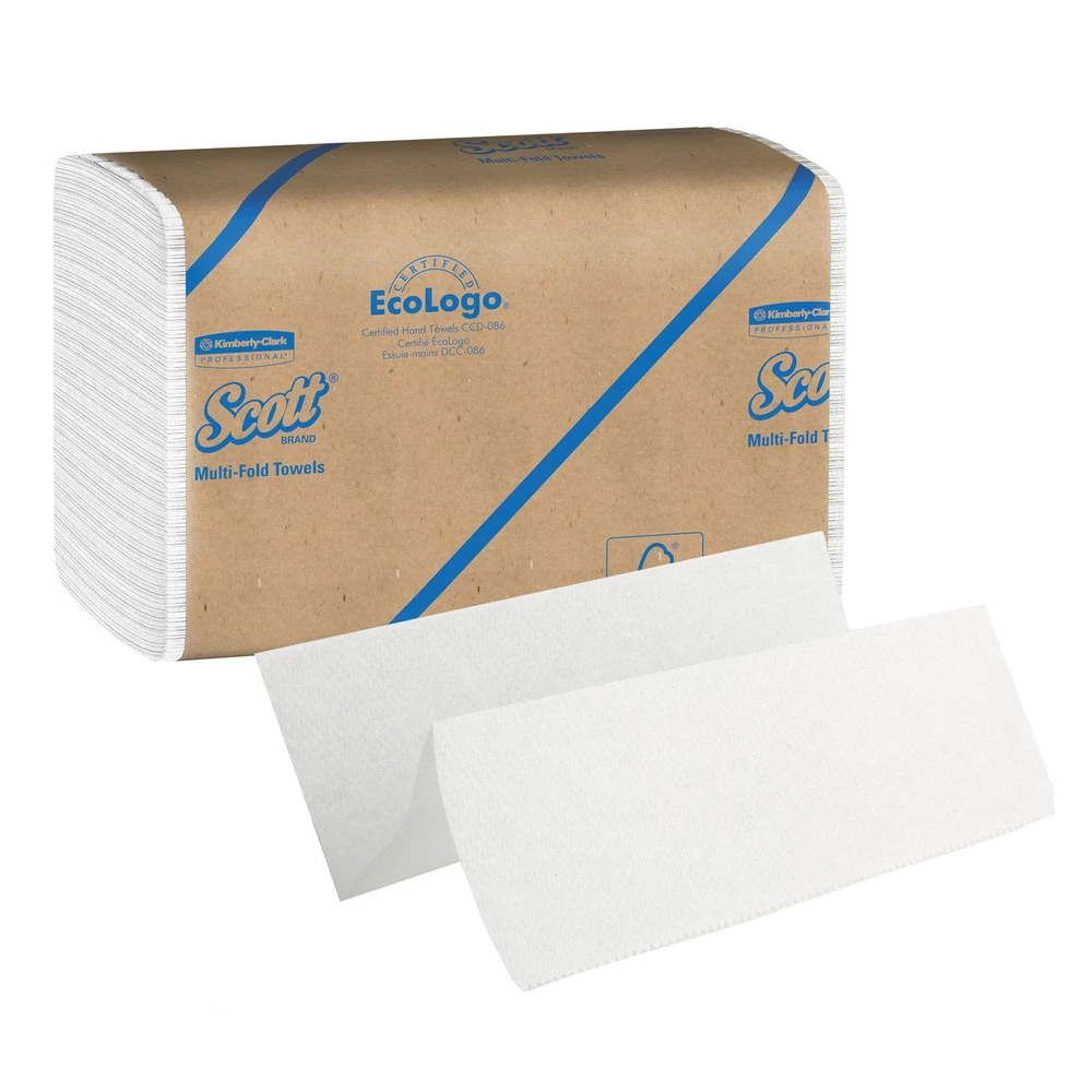 Scott 1840 Essential 9.2 In. X 9.4 In. Multi-Fold Paper Towels Collection - White (250-Piece/Pack, 16 Packs/Carton) - Image 4