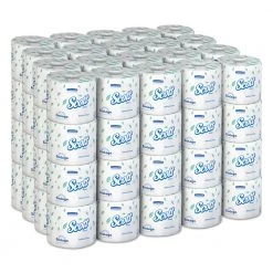 Scott 5102 Standard Roll 1-Ply Bathroom Tissue - White (1210 Sheets/Roll 80 Rolls/Carton)