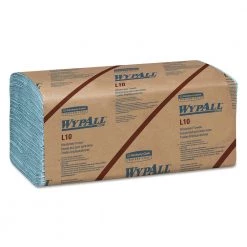 WypAll KCC 05123 9-1/10 In. X 10-1/4 In. L10 Windshield 1-Ply Towels - Light Blue (224/Pack 10 Packs/Carton)