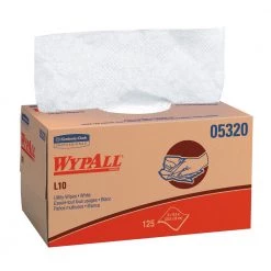 WypAll 05320 9 In. X 10-1/2 In. POP-UP Box L10 1-Ply Towels - White (125/Box 18 Boxes/Carton)