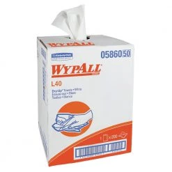 WypAll KCC 05860 19-1/2 In. X 42 In. L40 Dry Up Towels - White (200 Towels/Roll)