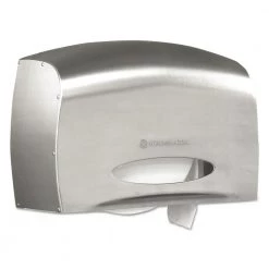 Scott 9601 Pro Coreless 14.25 In. X 9.75 In. X 14.25 In. Jumbo Roll Toilet Paper Dispenser - Stainless