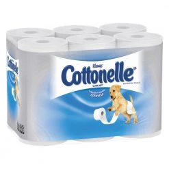 Cottonelle 12456 Clean Care Septic Safe 1-Ply Bathroom Tissue - White (48-Box/Carton 170-Sheet/Roll)