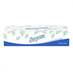 Surpass 21340 2-Ply Flat Facial Tissues - White (30-Box/Carton 100-Sheet/Box)