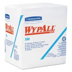 WypAll 34865 1/4 Fold 12-1/2 In. X 13 In. X60 Cloths - White (12 Boxes/Carton, 76 Sheets/Box)