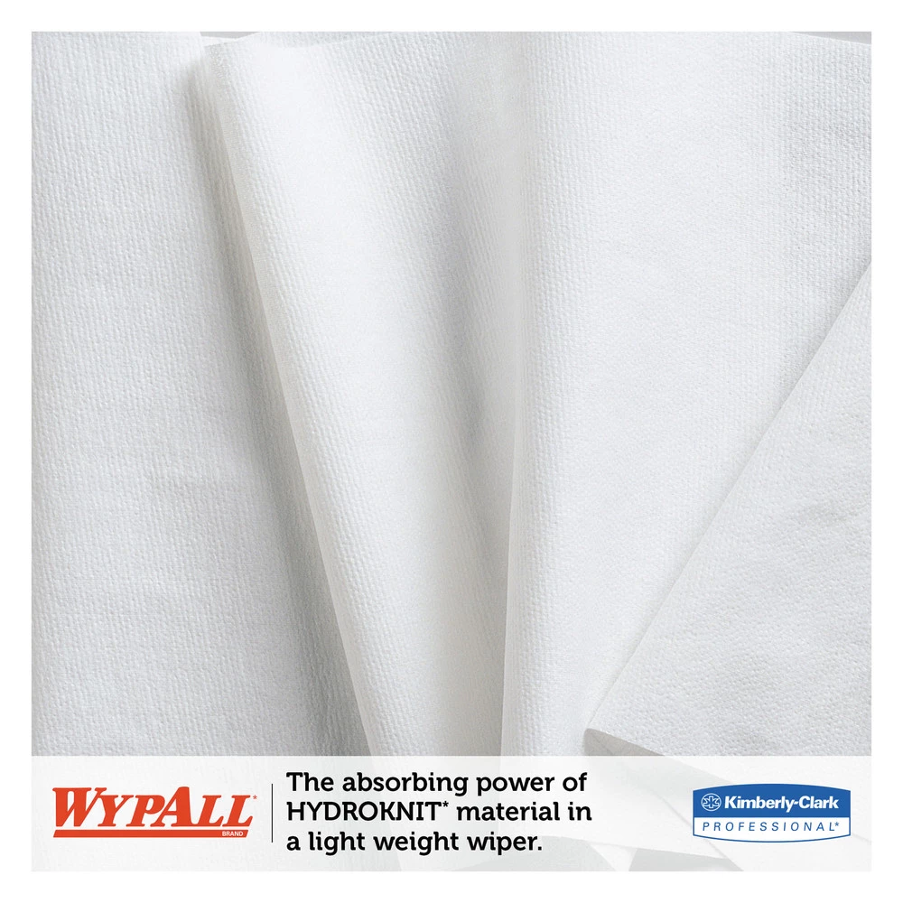WypAll 34955 12-1/2 In. X 13-2/5 In. X60 Cloth Roll - Jumbo, White (1100 Sheets/Roll) - Image 2