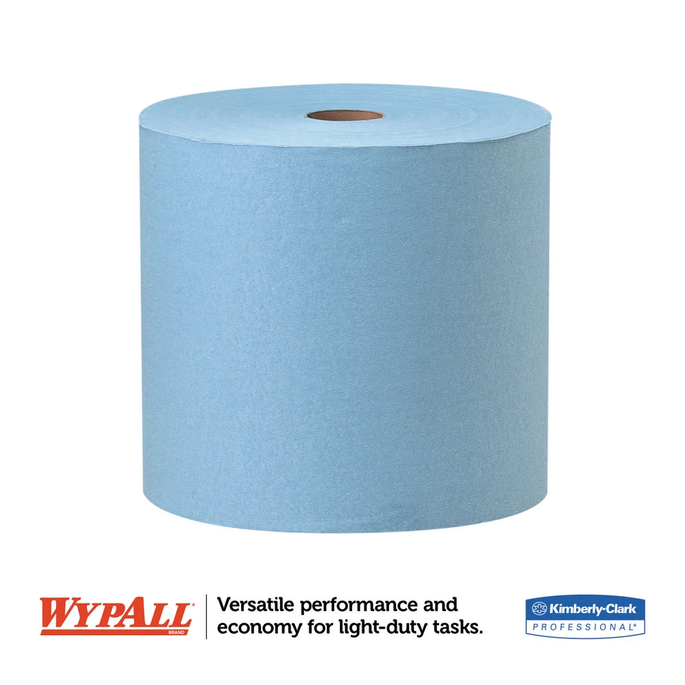 WypAll 34965 12-1/2 In. X 13-2/5 In. X60 Cloths - Blue, Jumbo (1100/Roll) - Image 2
