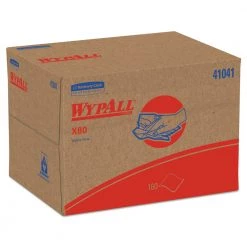 WypAll 41041 11.1 In. X 16.8 In. X80 Cloths With Hydroknit Brag Box - Blue (160 Wipers/Carton)