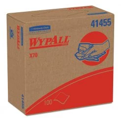 WypAll 41455 9-1/10 In. X 16-4/5 In. X70 Cloths Pop-Up Box - White (100/Box 10 Boxes/Carton)