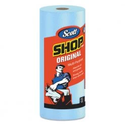 Scott 75130 10.4 In. X 11 In. Standard Shop Towels - Blue (55/Roll 30 Rolls/Carton)