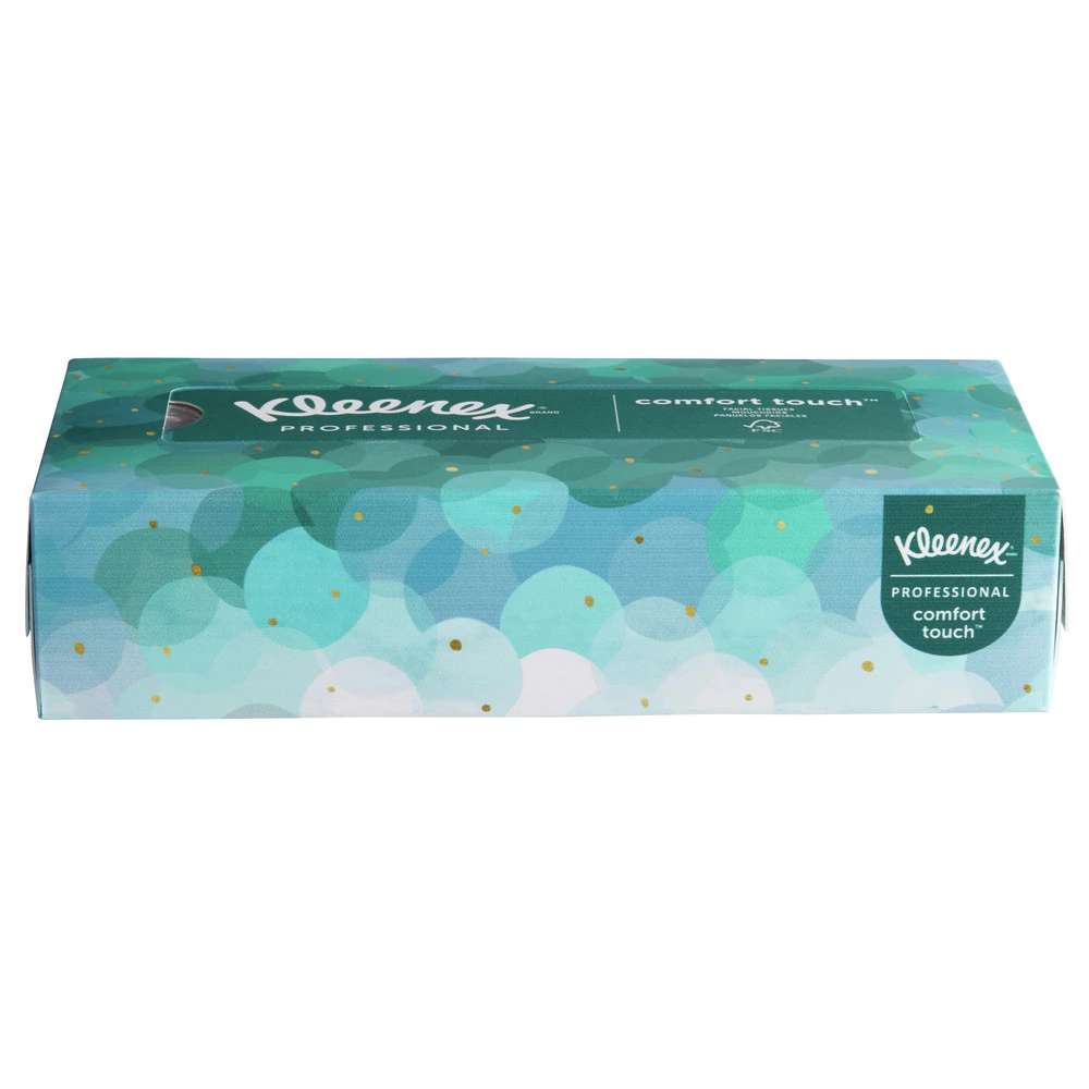 Kleenex 21400 2-Ply Flat Box 8.3 In. X 7.8 In. Facial Tissues - White (36 Boxes/Carton, 100 Sheets/Box) - Image 2