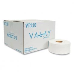 Morcon Paper VT110 2-Ply Septic Safe Jumbo Bath Tissues - White (12 Rolls/Carton)