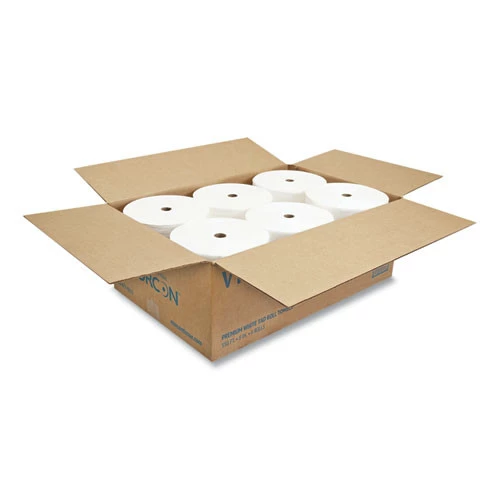 Morcon Paper VT777 Valay 7.5 In. X 550 Ft., 1-Ply, Proprietary TAD Roll Towels - White (6 Rolls/Carton) - Image 3