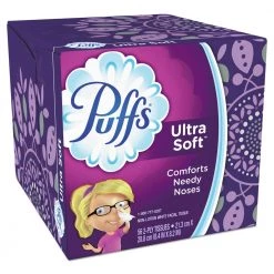 Puffs 35038 Ultra Soft Facial Tissue, 2-Ply, White, 56 Sheets/box