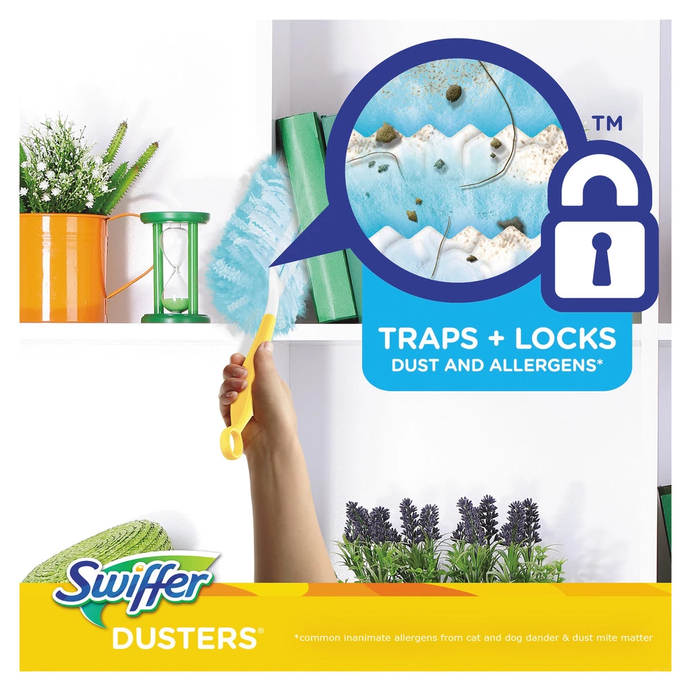 Swiffer 21459 Dusters Unscented Cleaner Refills - Light Blue (10-Piece/Box, 4 Boxes/Carton) - Image 2
