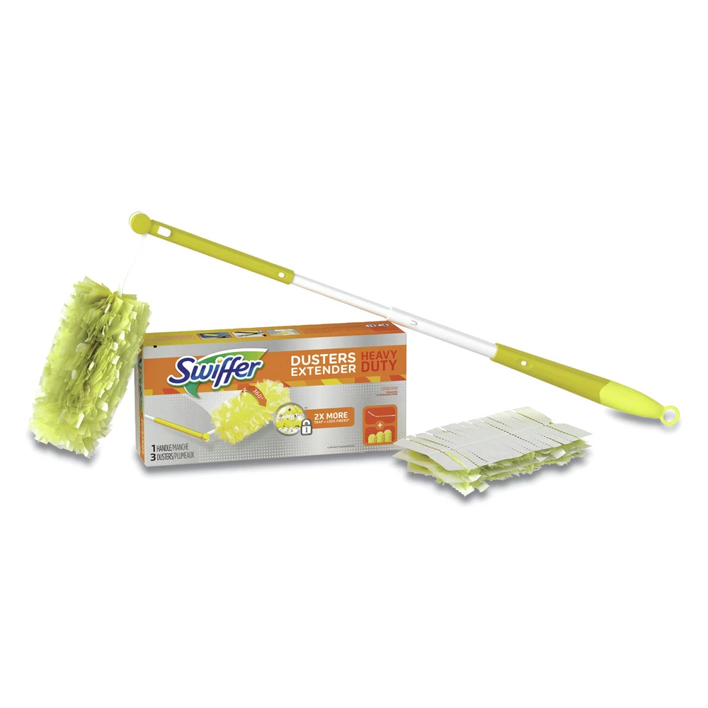 Swiffer 82074 Heavy Duty Plastic Handle Dusters (3-Piece/Kit 6-Kit/Carton)