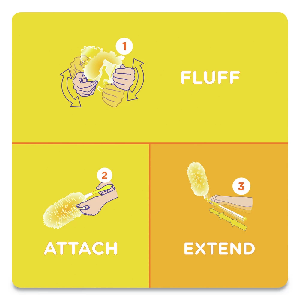 Swiffer 82074 Heavy Duty Plastic Handle Dusters (3-Piece/Kit 6-Kit/Carton) - Image 6