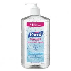 PURELL 3023-12 20 Oz. Pump Bottle Advanced Refreshing Gel Clean Scent Hand Sanitizer