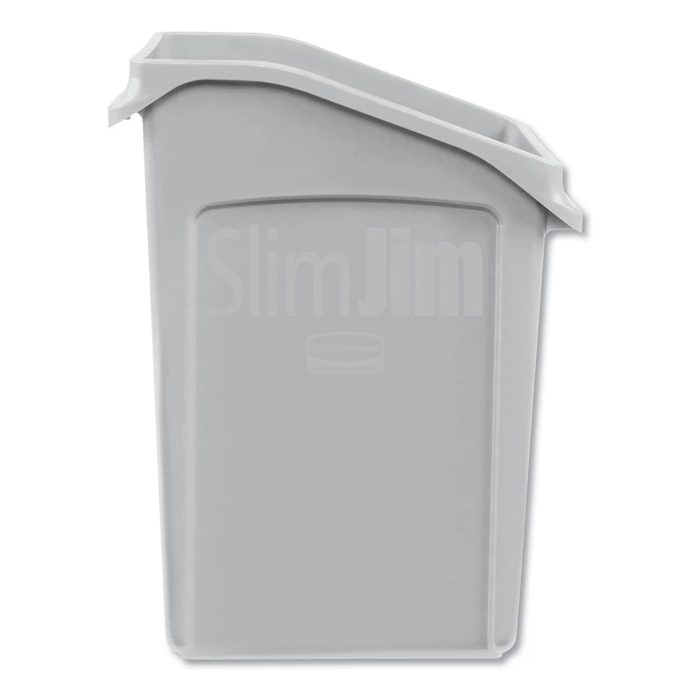 Rubbermaid Commercial 2026721 Slim Jim 23-Gallon Polyethylene Under-Counter Container - Gray - Image 2