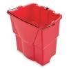 Rubbermaid Commercial 2064907 WaveBrake 2.0 18 Qt. Plastic Dirty Water Bucket - Red
