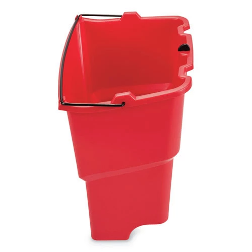 Rubbermaid Commercial 2064907 WaveBrake 2.0 18 Qt. Plastic Dirty Water Bucket - Red - Image 2