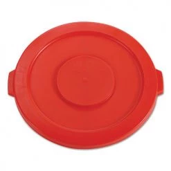 Rubbermaid Commercial FG263100RED Brute 22.25 In. For 32 Gallon Containers Round Flat Top Lid - Red