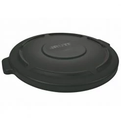 Rubbermaid Commercial FG264560BLA Brute Round 22-1/4 In. Flat Top Lid - Black