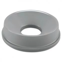 Rubbermaid Commercial FG354800GRAY Untouchable 16.25 In. Round Funnel Top - Gray