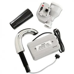 Rubbermaid Commercial FG401310 1600 Ml 6.8 In. X 9.8 In. X 13.8 In. TC OneShot Dispenser - Polished Chrome/Black