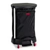 Rubbermaid Commercial FG635000BLA Premium Step-On 30-Gallon 13.38 In. X 19.88 In. X 29.25 In. Nylon Linen Hamper Bag - Black