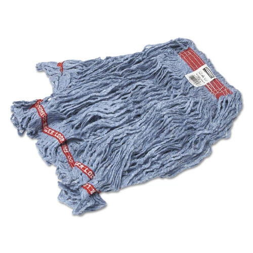 Rubbermaid Commercial FGC11306BL00 Swinger Loop 24 Oz. Cotton/Synthetic Wet Mop Heads - Large, Blue (6/Carton)