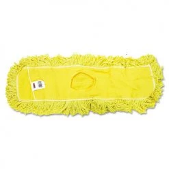 Rubbermaid Commercial FGJ15300YL00 24 In. Trapper Commercial Looped-End Launderable Dust Mop (Yellow)