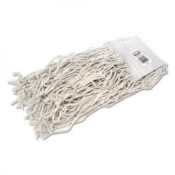 Rubbermaid Commercial FGV15800WH00 Economy Cotton 24 Oz. Cut-End Mop Heads - White (12-Piece/Carton)