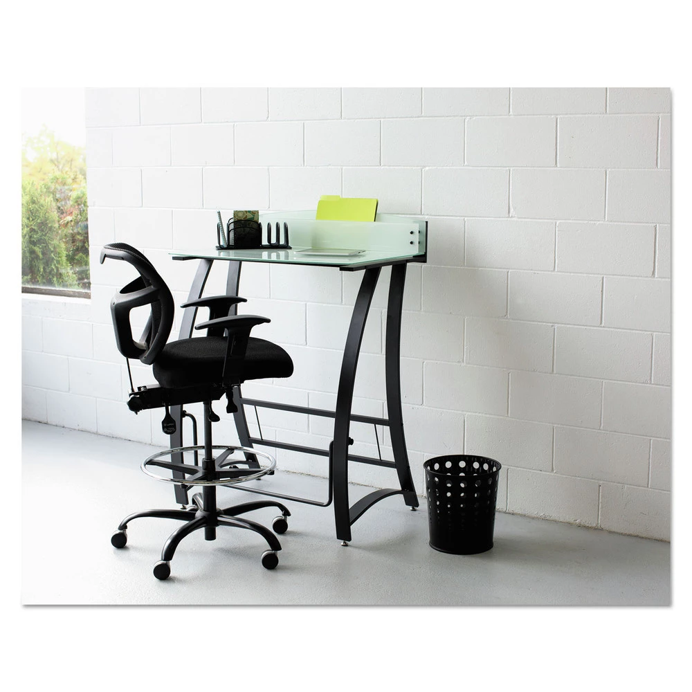 Safco 9740BL Bubble Wastebasket, Round, Steel, 6 Gal, Black - Image 4