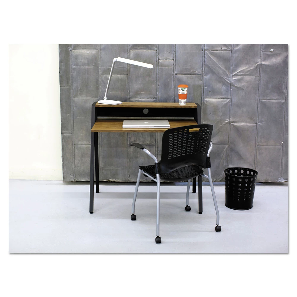 Safco 9740BL Bubble Wastebasket, Round, Steel, 6 Gal, Black - Image 5