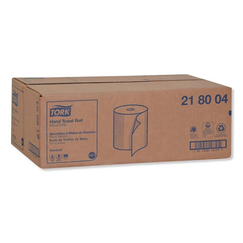 Tork 218004 7.88 In. X 800 Ft. Hardwound Roll Towels - Natural White (6-Piece/Carton) - Image 2