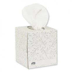 Tork TF6830 Cube Box, 2-Ply, Advanced Facial Tissue - White (36 Boxes/Carton, 94 Sheets/Box)