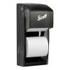 Scott 9021 Essential 6 In. X 6.6 In. X 13.6 In. Plastic Tissue Dispenser - Smoke (1/Carton)