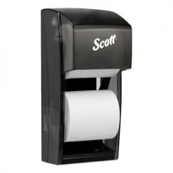 Scott 9021 Essential 6 In. X 6.6 In. X 13.6 In. Plastic Tissue Dispenser - Smoke (1/Carton)