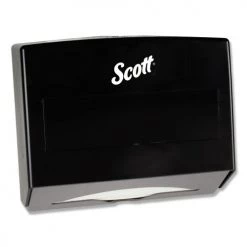 Scott 09215 Scottfold 10.75 In. X 4.75 In. X 9 In. Folded Towel Dispenser - Black (1/Carton)