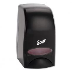 Scott KCC 92145 Essential 5 In. X 5.25 In. X 8.38 In. 1000 ML Manual Skin Care Dispenser - Black