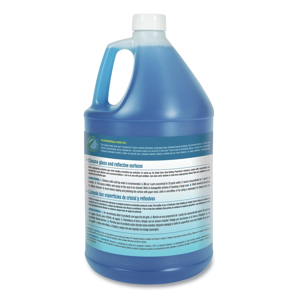 Simple Green 1210000211301 1 Gal. Unscented, Clean Building Glass Cleaner Concentrate (2/Carton) - Image 2