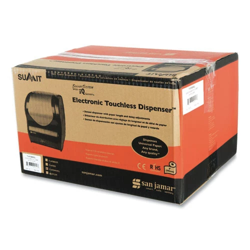 San Jamar T1470WHCL Smart System IQ Sensor 16.5 In. X 9.75 In. X 12 In. Cordless Towel Dispenser - White/Clear (Tool Only) - Image 5