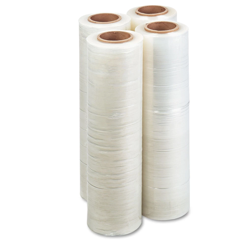 Universal UNV64718 47 Gauge 18 In. X 1500 Ft. High-Performance Handwrap Film - Clear (4-Piece/Carton) - Image 2